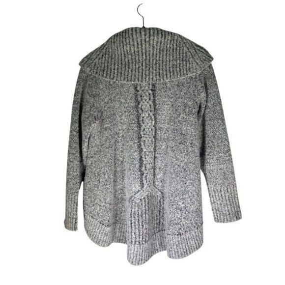 Anthropologie Angel Of The North Wool Cabled Boucle Sweater M Gray - Picture 13 of 15